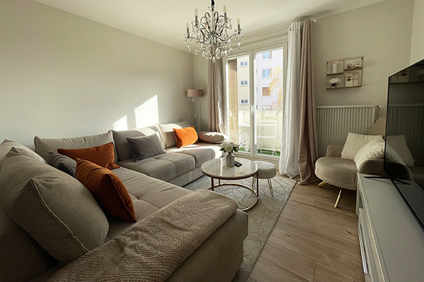 Appartement 3 pièces traversant